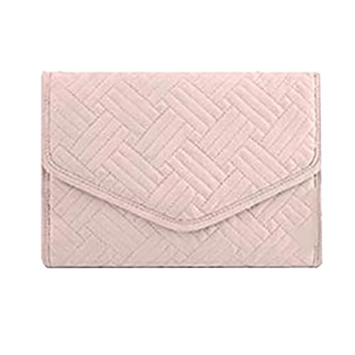 MVOSJFIE - Caja organizadora de joyas, rollo plegable para joyas, bolsa de almacenamiento acolchada para collares, pendientes, pulseras, anillos, etc.