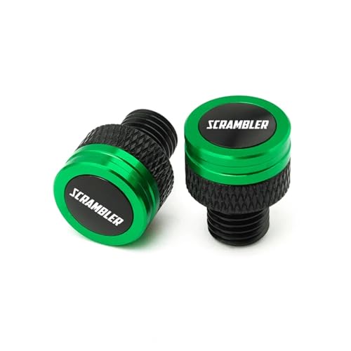Tornillos tapón espejo M10X1.25 para moto Scrambler 400 800 1100 en aluminio CNC de color negro