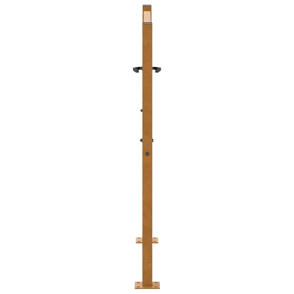 vidaXL Porte de Jardin Acier résistant aux intempéries Design lumière, Porte de clôture, Porte extérieure, Porte en métal, Porte de sécurité