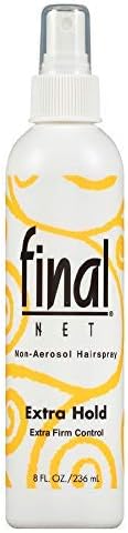 Final Net Non-Aerosol Hairspray, Extra Hold, 8 oz (Pack of 4)