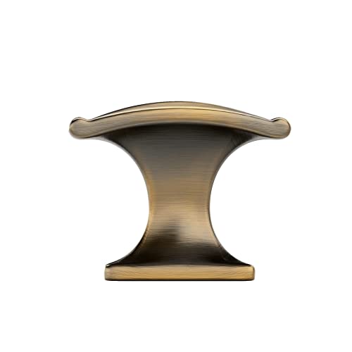 Image of Richelieu Hardware BP260637CBRZ Teramo Collection 1 3 /8-inch (35 mm) x 13 /16-inch (20 mm) Chocolate Bronze Traditional Rectangular Cabinet and Drawer Knob for Kitchen, Bathroom, and Furniture