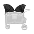 WONDERFOLD Retractable Stroller Canopy Featuring a Peek-a-Boo Window, Optional Visor for Extra Sun Protection, and Side Mesh Panels for Additional Airflow Fits Only W4 Series, Two Pack