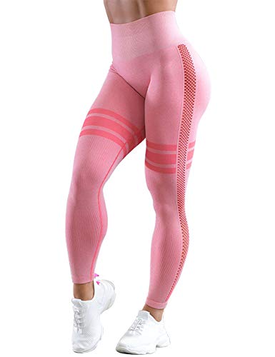 TSUTAYA Women’s High Waist Seamless Leggings Ankle Yoga Pants Squat Proof Gym Workout