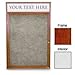 United Visual Products 24"W x 36"H 1-Door Enclosed White Easy Tack Board with Header & Cherry Frame