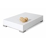 Disponible en otros 9 colores, iCube 90 está fabricada en MDF y acero inoxidable. Altura del tablero: 14 cm; altura de las patas: 4 cm.