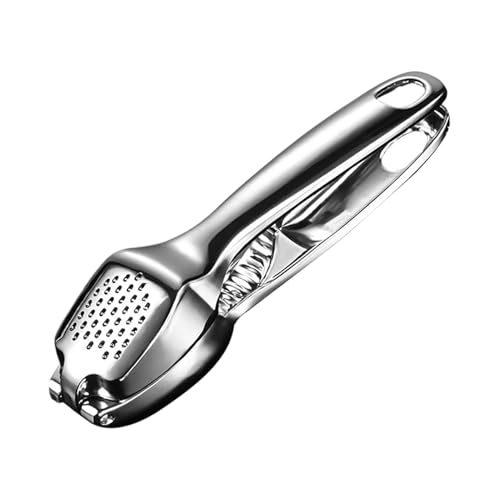 Trituradora de ajo de cocina | Prensa de ajo fácil de limpiar | Picadora de ajo resistente a la corrosión | Herramienta exprimidora de ajo de aleación de zinc | Picadora de ajo compacta para cocinar