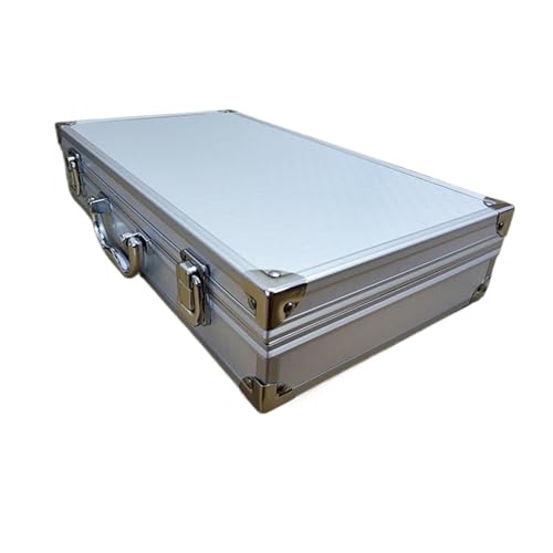 Caja de herramientas de aluminio compacta y portátil con espuma protectora para archivos