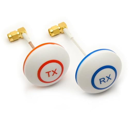 2pcs 5.8GHz Cloverleaf Antenna Pair Set 3dbi RHCP Clover RP-SMA (Transmitter and Receiver Antenna)