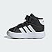 Adidas Unisex-Kids Grand Court Mid Top, Black/White/Black, 1