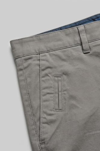 Image of Louis Philippe Men's Slim Fit Cotton Blend Solid Casual Shorts with Stretch