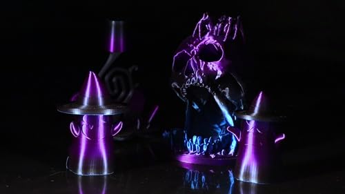 Image of LOVOON pla Filament 1.75mm Color Shift, 3D Printers Filament NEW Black /Blue /Purple Gradient, Color Changing by Length pla,Halloween,3D Printer and 3D Pen Compatible,1KG(2.2lbs) /Spool