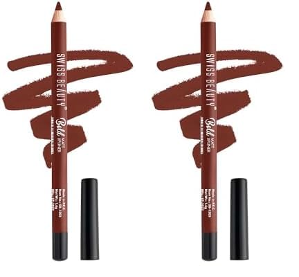 Swiss Beauty Bold Matt Lip Liner | Long-lasting |Matte Finish | Non-drying | Shade-06, 1.6gm (Pack of 2)-image-23