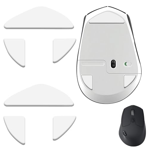 M720 �A�C�X�}�E�X�X�P�[�g 2�Z�b�g PTFE �����p�t�B�[�g Logitech M720 �g���C�A�X�������C�����X�}�E�X�Ή� ���炩�őϋv���̂���A�b�v�O���[�h�X�P�[�g�p�b�h (0.7mm/�z���C�g)