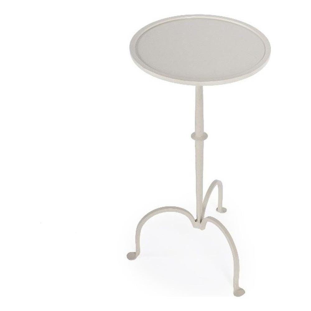 Butler Founders White Iron Pedestal Table