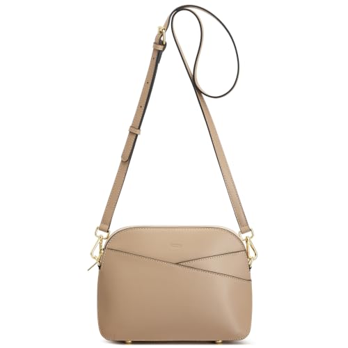 Image of Kattee Small Leather Crossbody Bags for Women, Trendy Purses Handbags Shoulder Bag, Genuine Leather Cross Body Bag for Woman