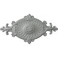Ekena Millwork CM23RO 23 5/8-Inch OD x 4-Inch ID x 1 1/2-Inch P Rose and Ribbon Ceiling Medallion