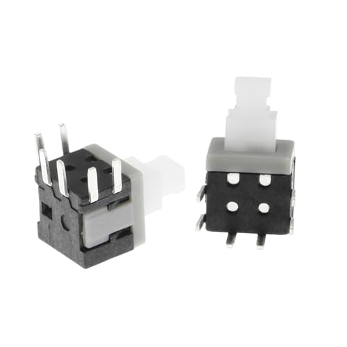 Interrupteur à clé DPDT 5.8x5.8mm bouton-poussoir marche arrêt auto-verrouillage PCB