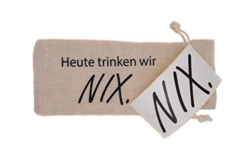 Flaschentasche & Etikett für alle die Sich Nichts/Nix wünschen. Nichts Geschenk, lustige Verpackung für EIN Wein… - Image 4