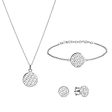 Blume des Lebens Schmuckset silber 925 Damen | Lebensblume | Geschenk für Frauen | Geburtstag | Valentinstag | Valentinstagsgeschenk | Muttertag | Muttertagsgeschenk