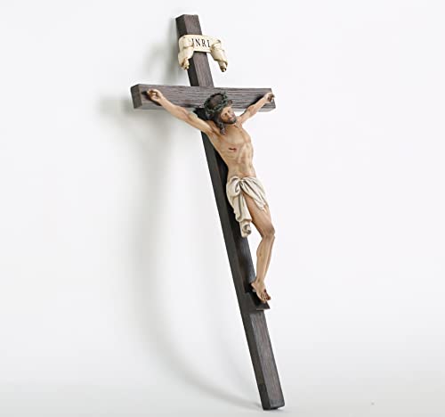 Bc Buildclassic Crucifix Wall Cross Catholic Gifts Crosses Wall Decor 10 Inch H Hand Painted (Full Color) #TOP1