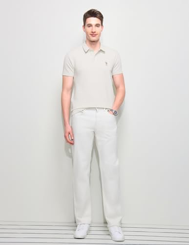 Image of U.S.Polo Association Men's Textured Slim Fit Polo Shirt