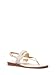 Michael Kors Women's Lena Sandal, Vanilla/Cream, 6.5