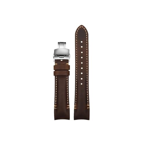 Bracelet de montre 22mm cuir incurvé chic pour Tudor Black Bay
