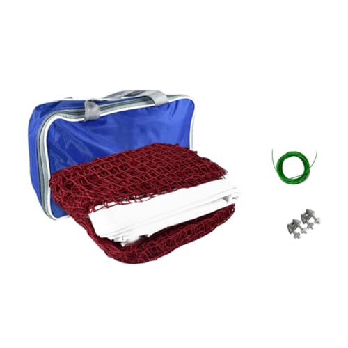 QSTDGVPW Badminton Net Only Volleyball Net Pickleball Replacement Net with Carrying Bag for Court, 6.1m