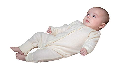 vilma kenti Baby Overall aus 100% Merinowolle Wollfrottee Gr.56,62,68,74 (68 natur) Cover