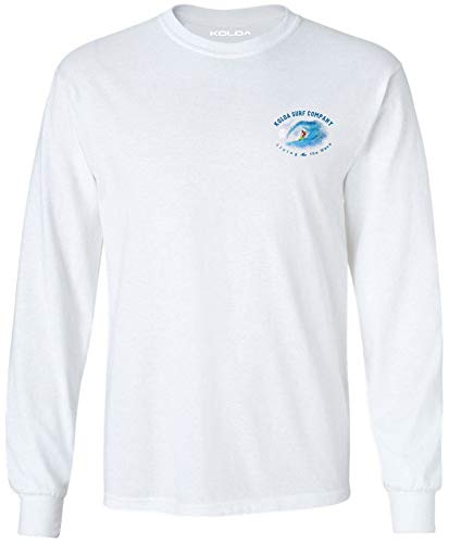 Koloa Surf Mens in The Curl Logo Long Sleeve Heavy Cotton Tee Reg, Big and Tall