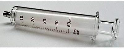 Glass Syringe Metal Luer Lock 50 mL
