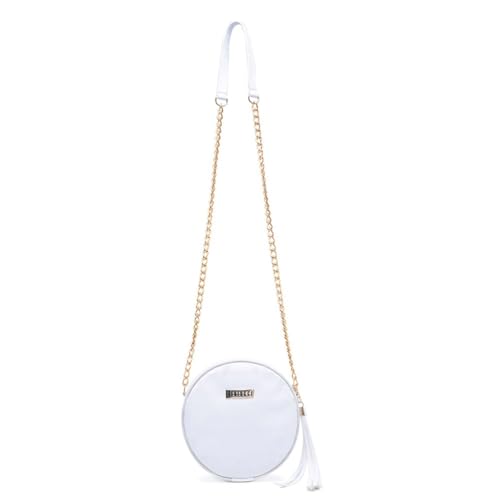 Bolsa Feminina Transversal Redonda Elegância e Versatilidade 0300 (Branco)