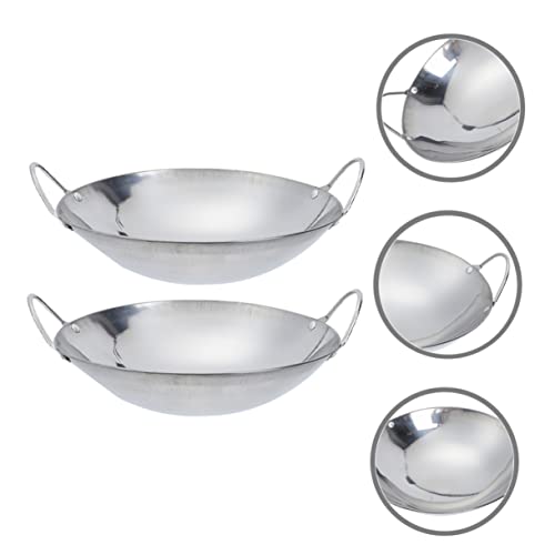 Wok de Acero Inoxidable para Cocina, Set 2 piezas miniatura 6