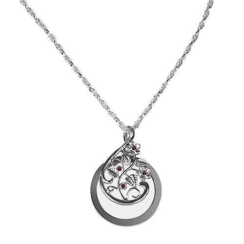 Pendant Glass Necklace for Women Portable Fashion 4.5X Reading Newspaper for Elderly