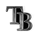 MLB Tampa Bay Rays Chrome Automobile Emblem