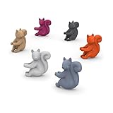 Genuine Fred SOCIAL CLIMBERS Squirrel Drink Markers, Set of 6-5186701