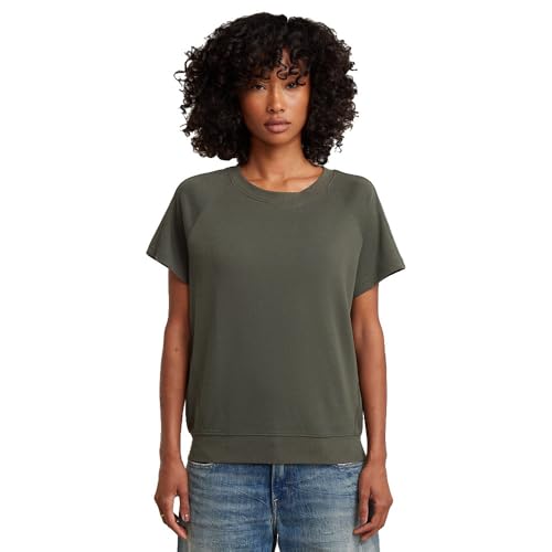 G STAR Camiseta Raglan para Mujer, Gris (asfalt D24512 D976 995), L