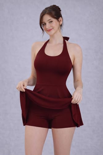 Image of Swimming Costume with Attached Tights | Beach Dress for Woman | Swimwear for Women | Gym Wear Women Set - Provides Secure Coverage & a Flattering Fit to Beach, Yoga & Sports, with Stylish Tie-Knot