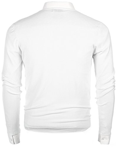 MOCOTONO Men's Long Sleeve Crew Neck Pullover Knit Sweater - Image 3
