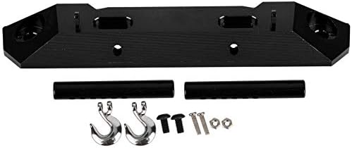 RC Rear Bumper, Aluminium Alloy RC Rear Bumper Replacement Fit for RGT 136100 1/10 RC Crawler(Schwarz) Model Car Accessories Rc Truck Rear Bumper