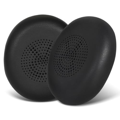 Ersatz Ohrpolster für Jabra Evolve2 65 (65MS 65UC USB)/Evolve2 40 (40UC 40MS USB)/Elite 45H On-Ear Wireless Headset Ersatzpolster mit Weicherem Protein-Leder