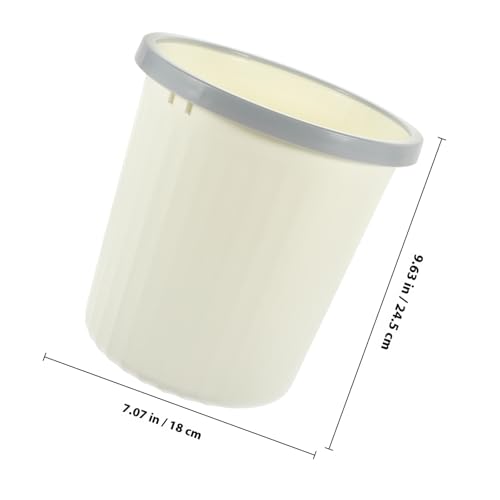 Caneca de basura para hogar 8 litros color beige miniatura 2