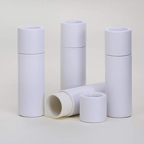 Miniatura 2 de 100 tubos de bálsamo labial de cartón kraft blanco de 1/3 onzas/ungüento/cosmético/loción