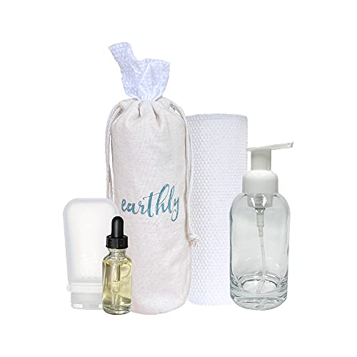 Natural Baby Wipes - Starter Kit | Compostable Dry Wipes | Reusable Packaging | 2 Solution Dispensers