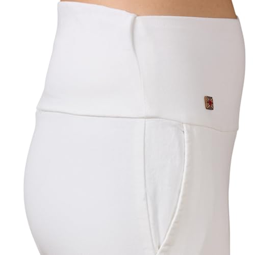 Image of 4FLIES Women's High Waist Slim Fit Jeggings | Super Combed Denim Stretch Ankle-Length Pants with Wide Waistband | Comfortable, Breathable Denim Look Leggings for Casual, & Office Wear