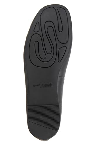 Gentle Souls by Kenneth Cole Women's Women's Marilyn Ballet Flat, Black Leather, 84