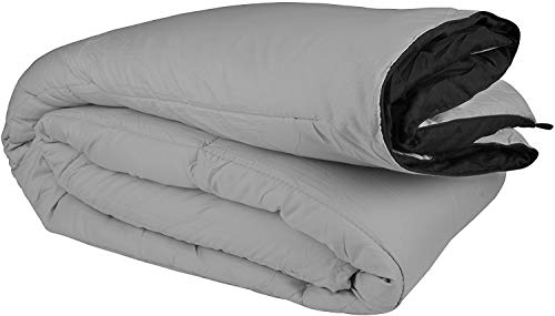 Image of Utopia Bedding Twin Comforter, Duvet Insert, Black /Grey, 64 x 88 Inches