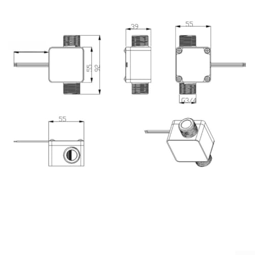 Caudalímetro oval de engranajes G3/4 con sensor Hall, ingeniería de precisión para urea y aceite 4