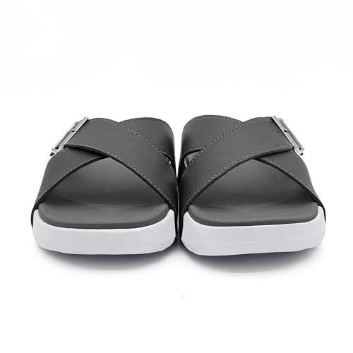 Men's Sandal Casual Slide Buckle Adjustable Slides Thick Sole Open Toe Slides EVA Flat Sandals4