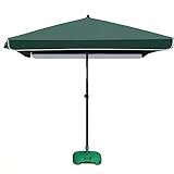 JOOHY パラソル ビーチパラソル ガーデンパラソル 大型 風に強い アウトドア UVカット 晴雨兼用 防水 耐磨耗性 四段階高さ調節可能 二層構造 多機能使用 ベース付き 収納カバー付き